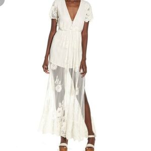 Show me your mumu Alina maxi romper in cream